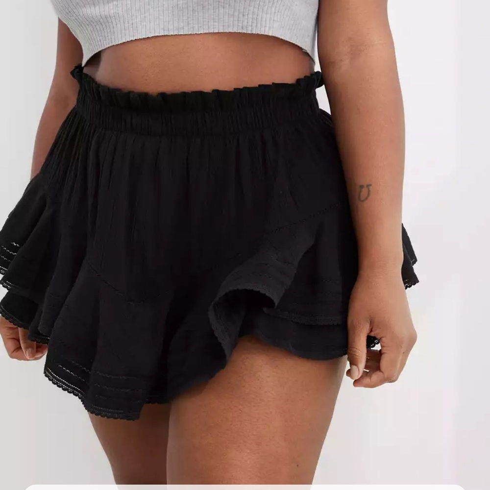 Aerie rock and ruffle skirt